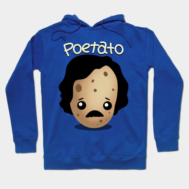 Poetato Funny Retro Vintage Edgar Allan Poe Cute Kawaii Potato Funny Pun Hoodie by Originals By Boggs